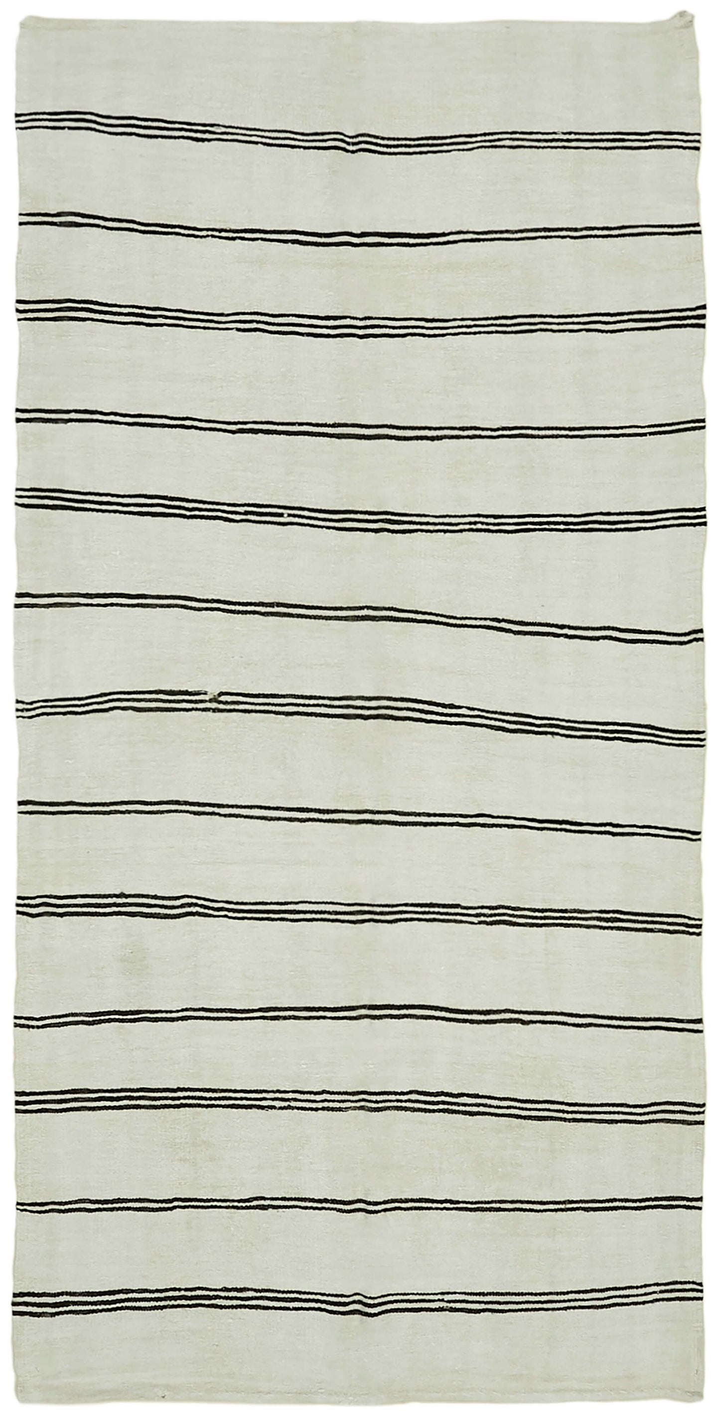 6x11 White Hemp Kilim Rug - 41944