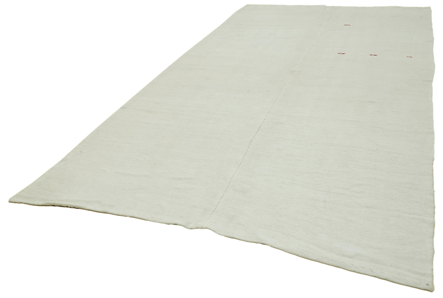 6x12 White Hemp Kilim Rug - 41956