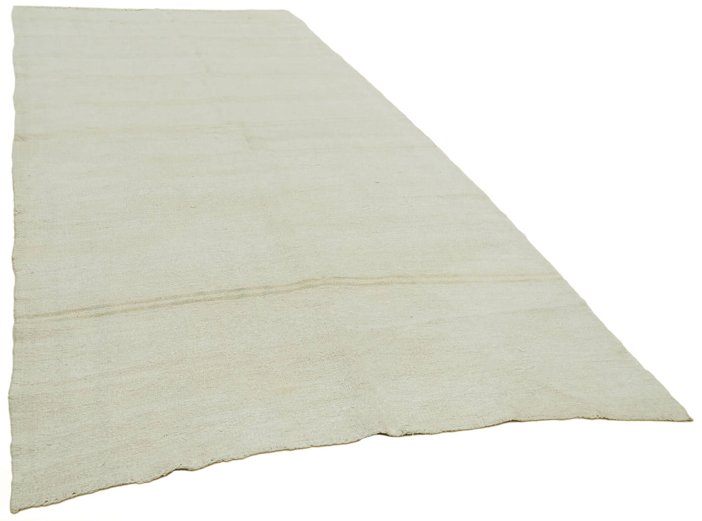6x13 White Hemp Kilim Rug - 41957