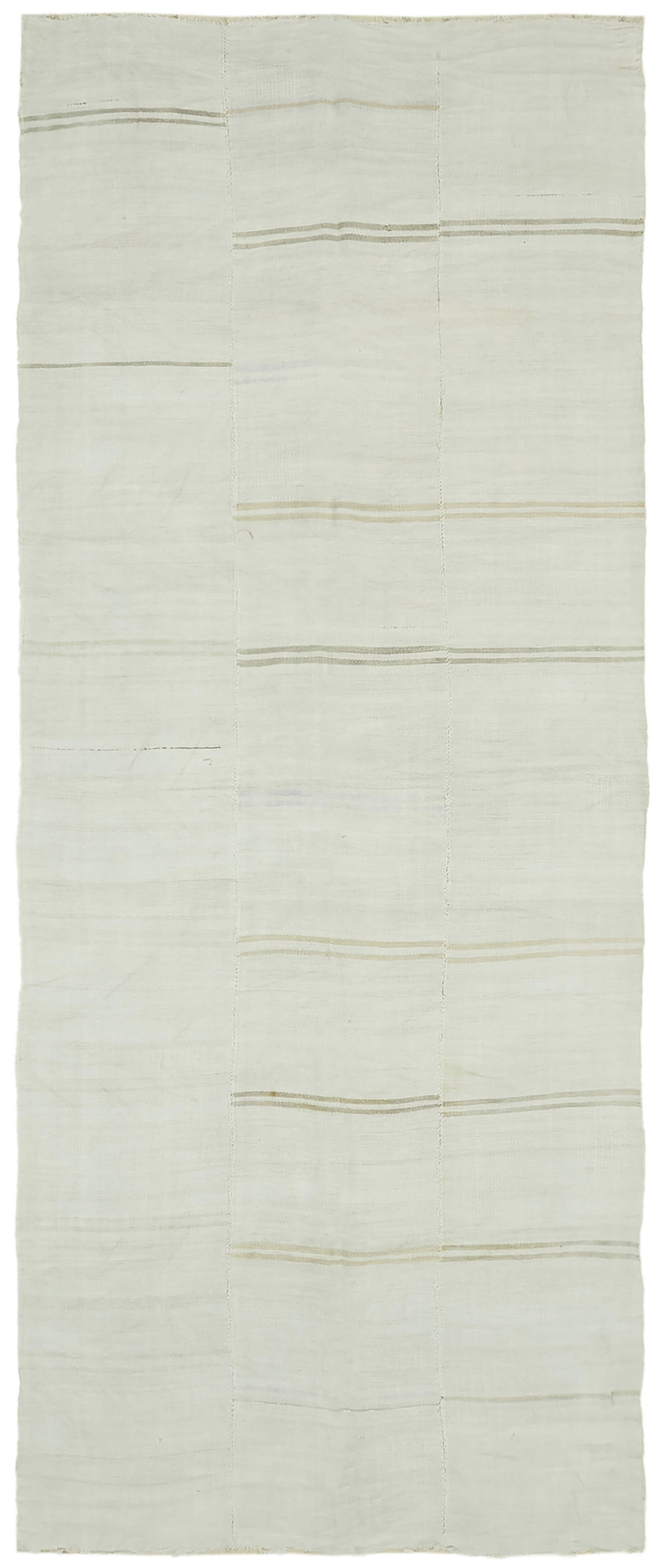 6x14 White Hemp Kilim Rug - 41961