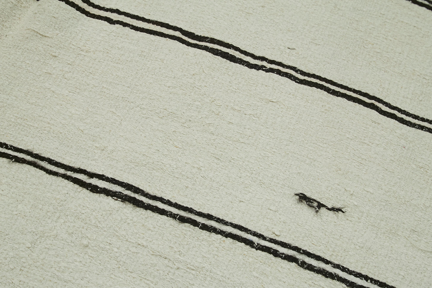 6x12 White Hemp Kilim Rug - 41966