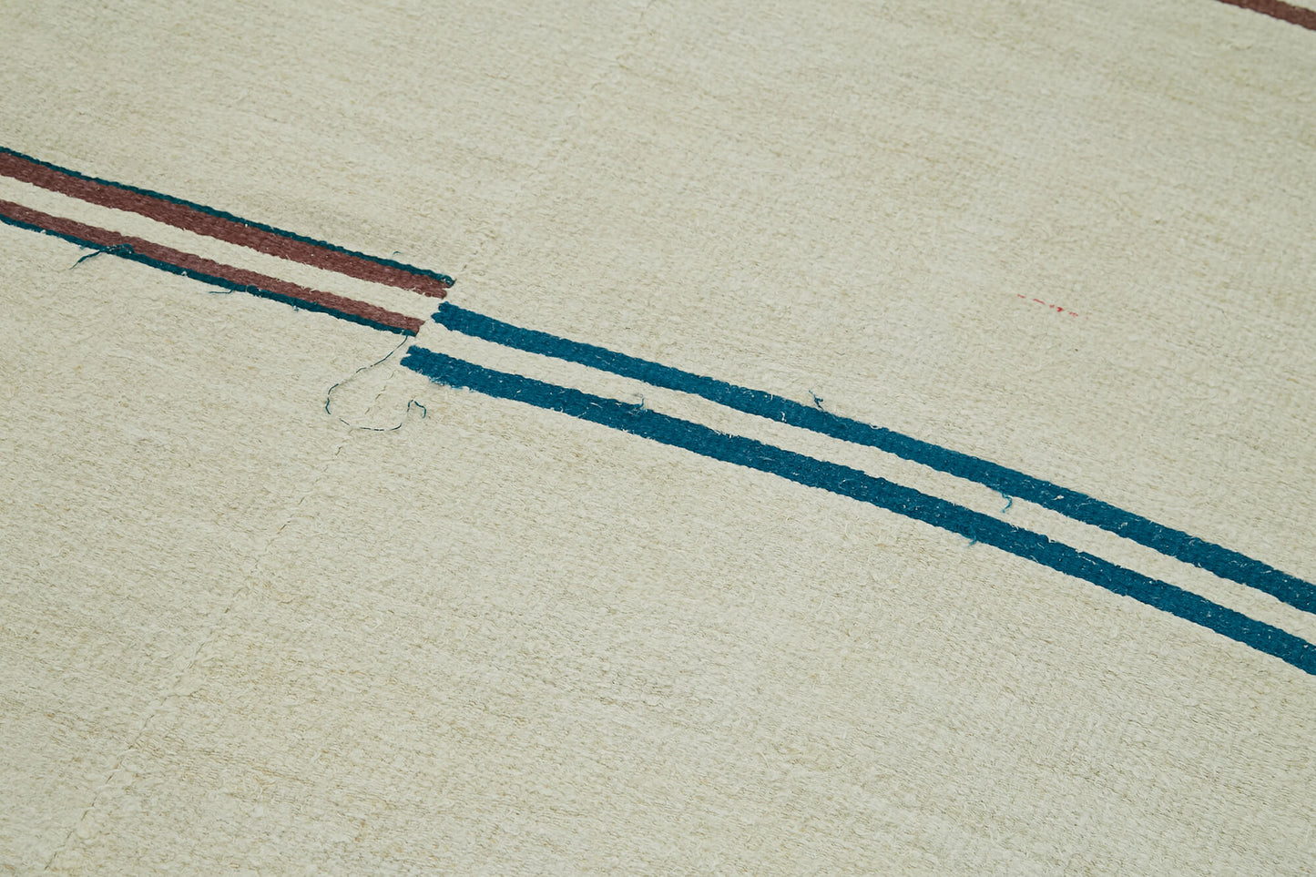 7x13 Beige Hemp Kilim Rug - 41969