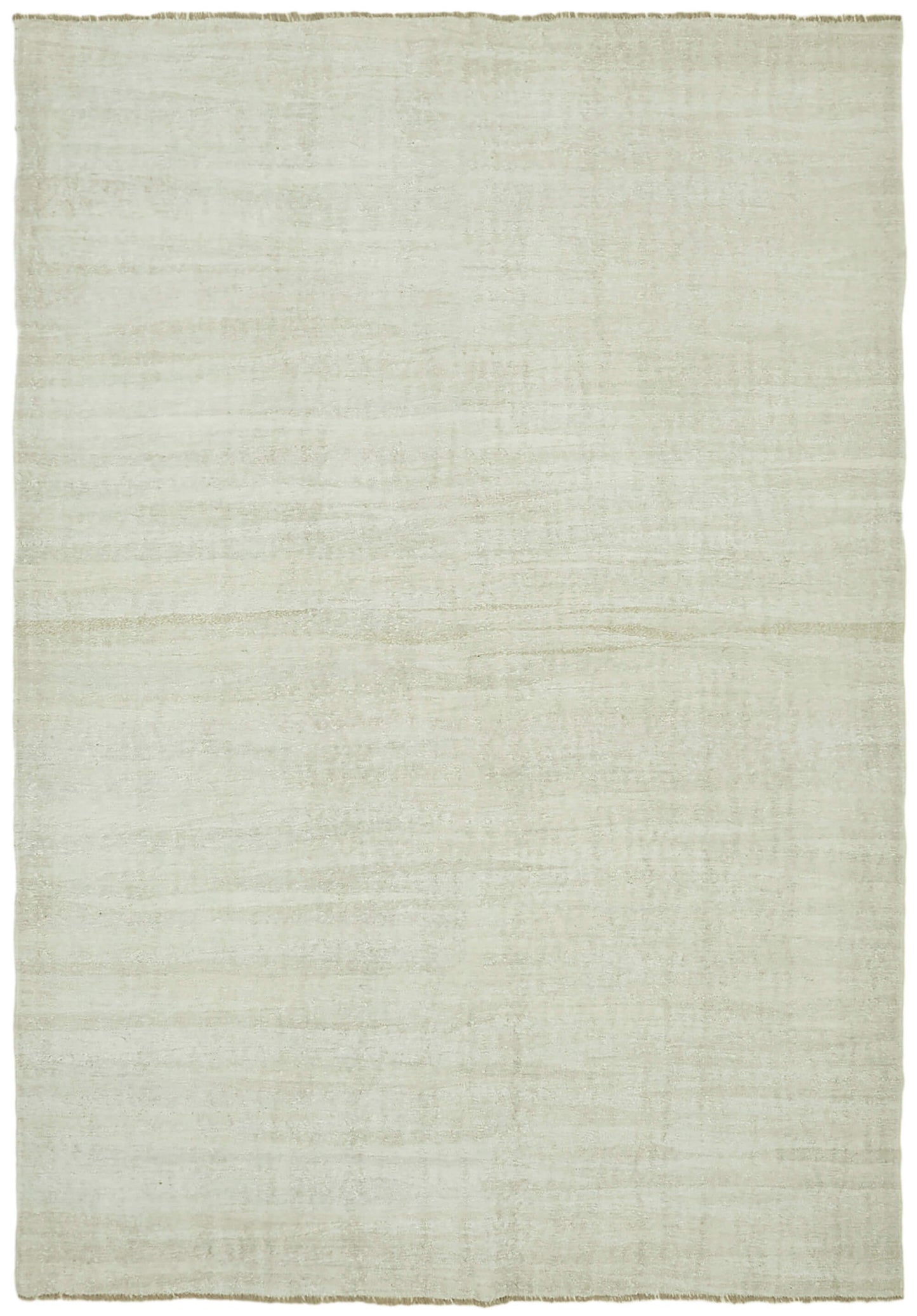 8x11 White Hemp Kilim Rug - 41988
