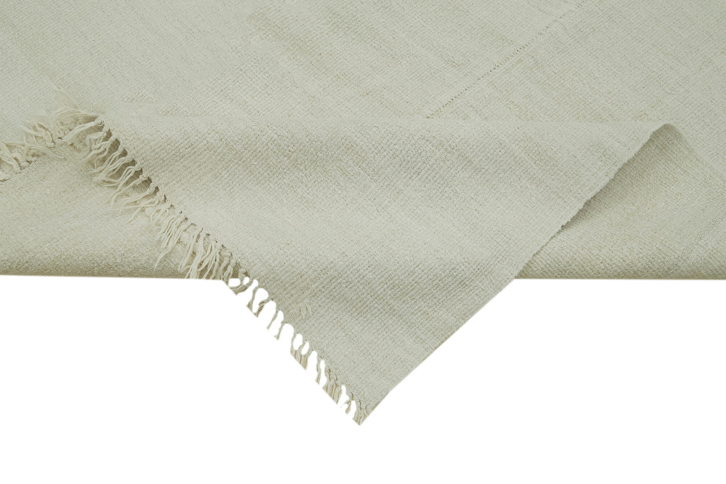 6x14 White Hemp Kilim Rug - 41991