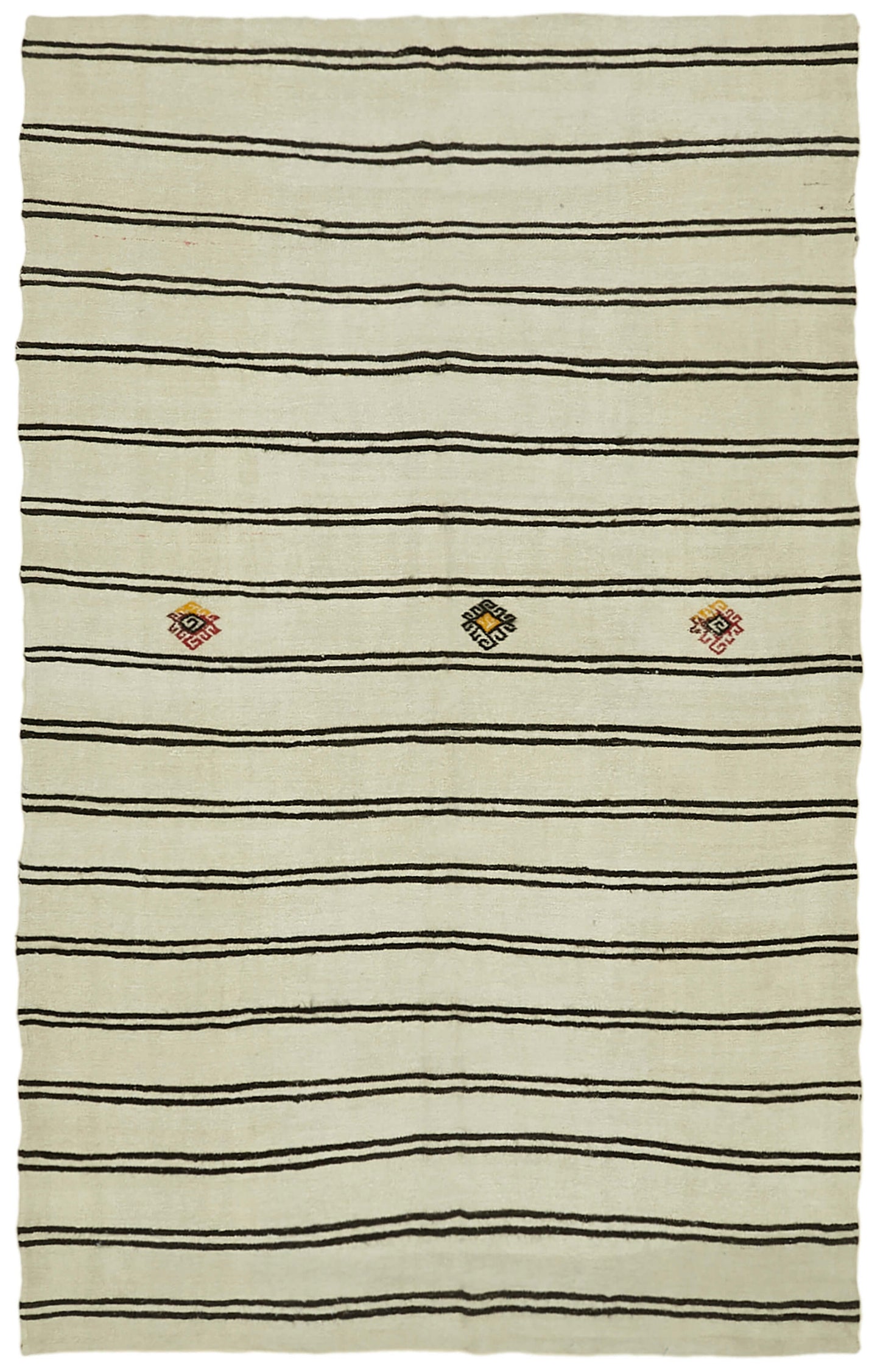 7x11 Beige Hemp Kilim Rug - 41997