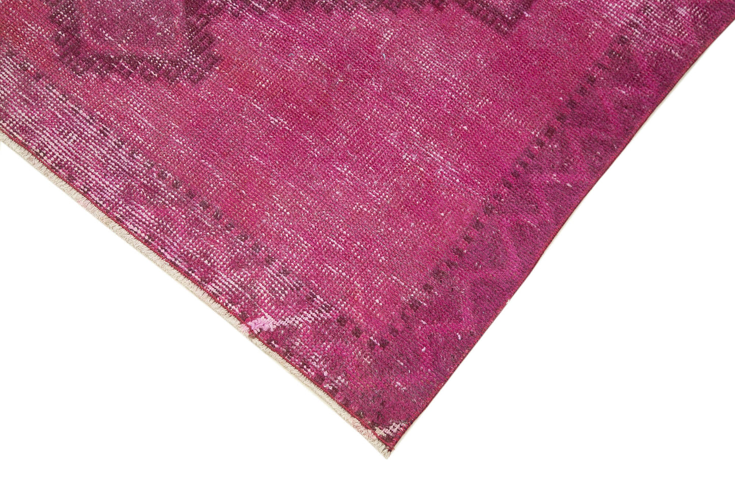 4x13 Pink Turkish Over Dyed Runner Rug - 4204