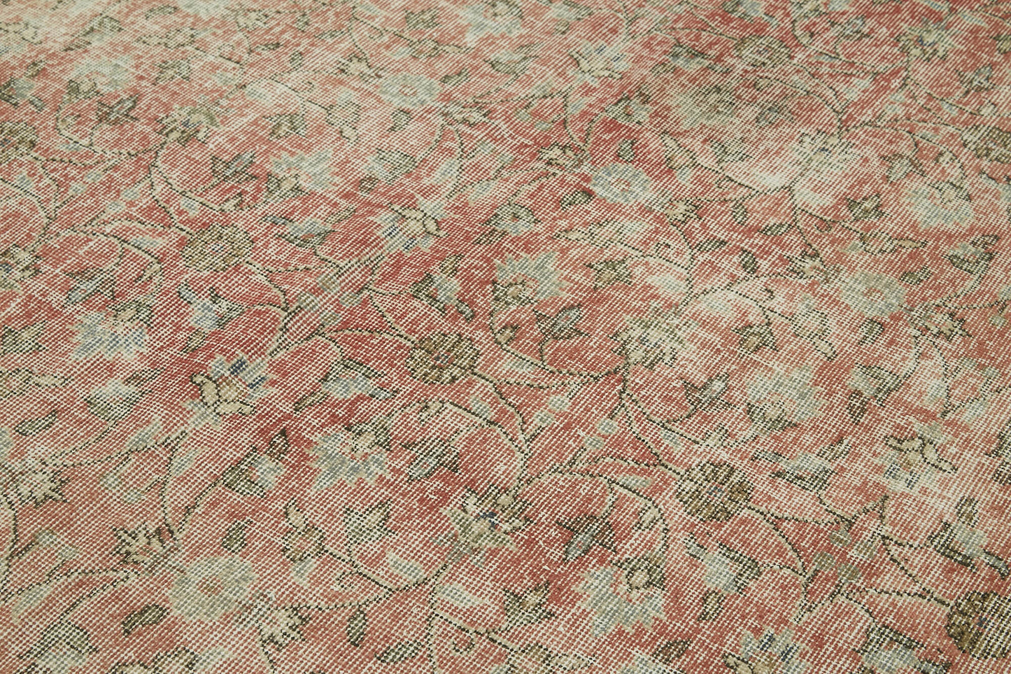 7x10 Beige Turkish Vintage Area Rug - 42067