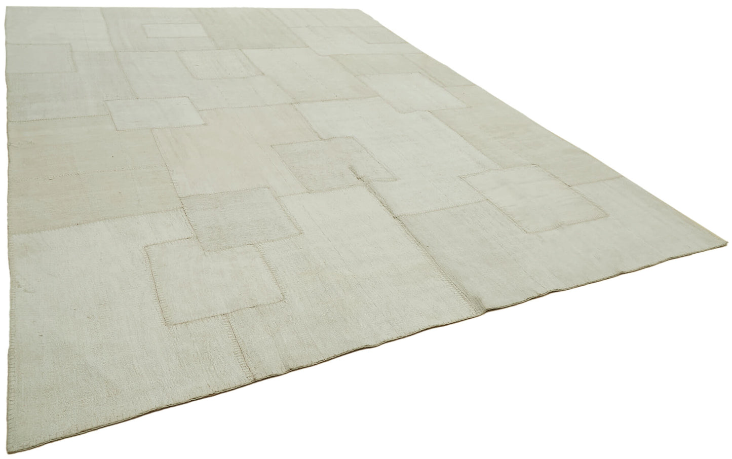 10x13 White Hemp Kilim Rug - 42101