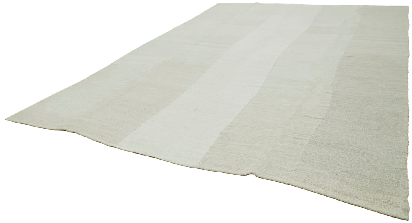 11x15 White Hemp Kilim Rug - 42106
