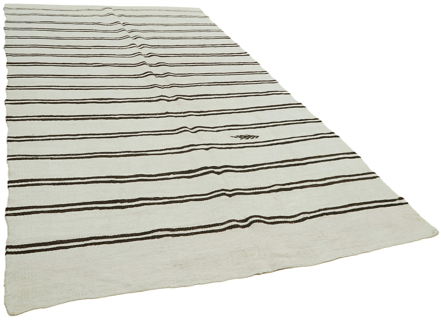 7x13 White Hemp Kilim Rug - 42107