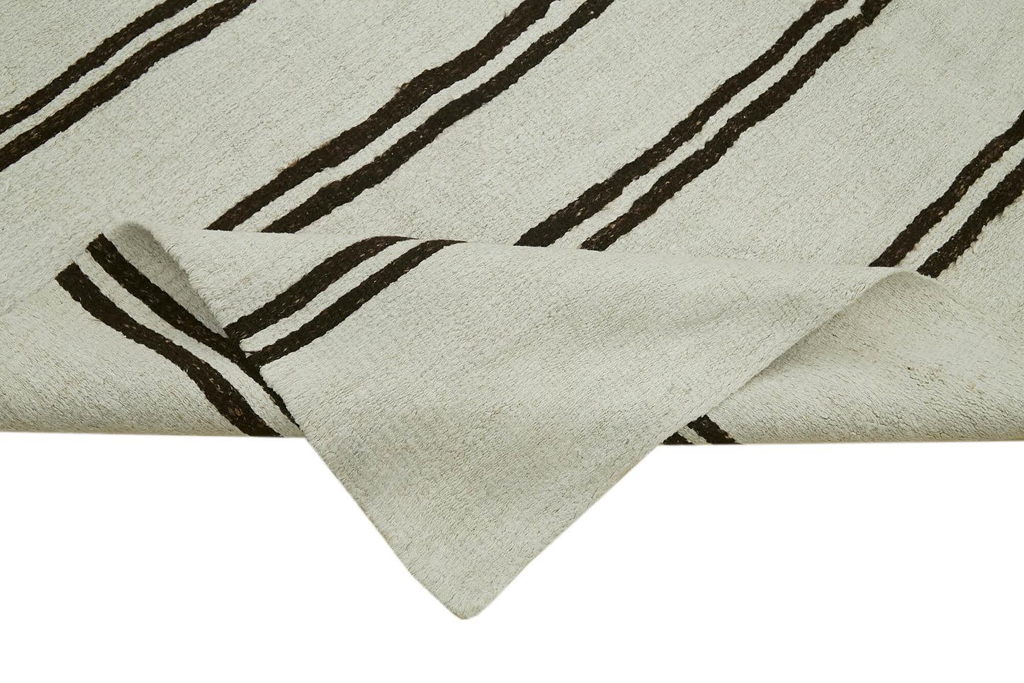 7x13 White Hemp Kilim Rug - 42107