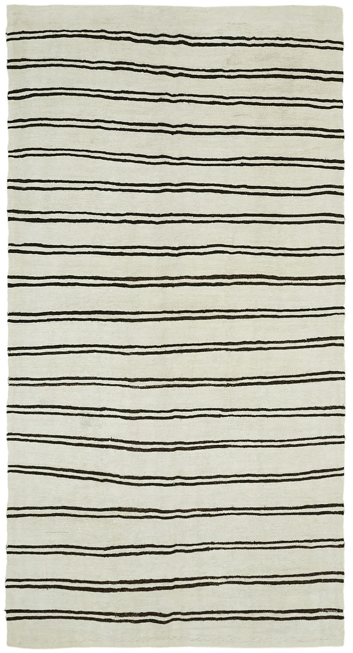 7x13 White Hemp Kilim Rug - 42110