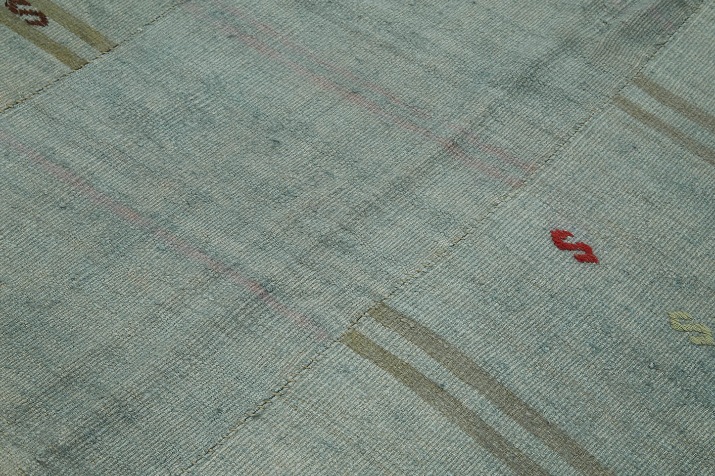 10x11 Blue Hemp Kilim Rug - 42113