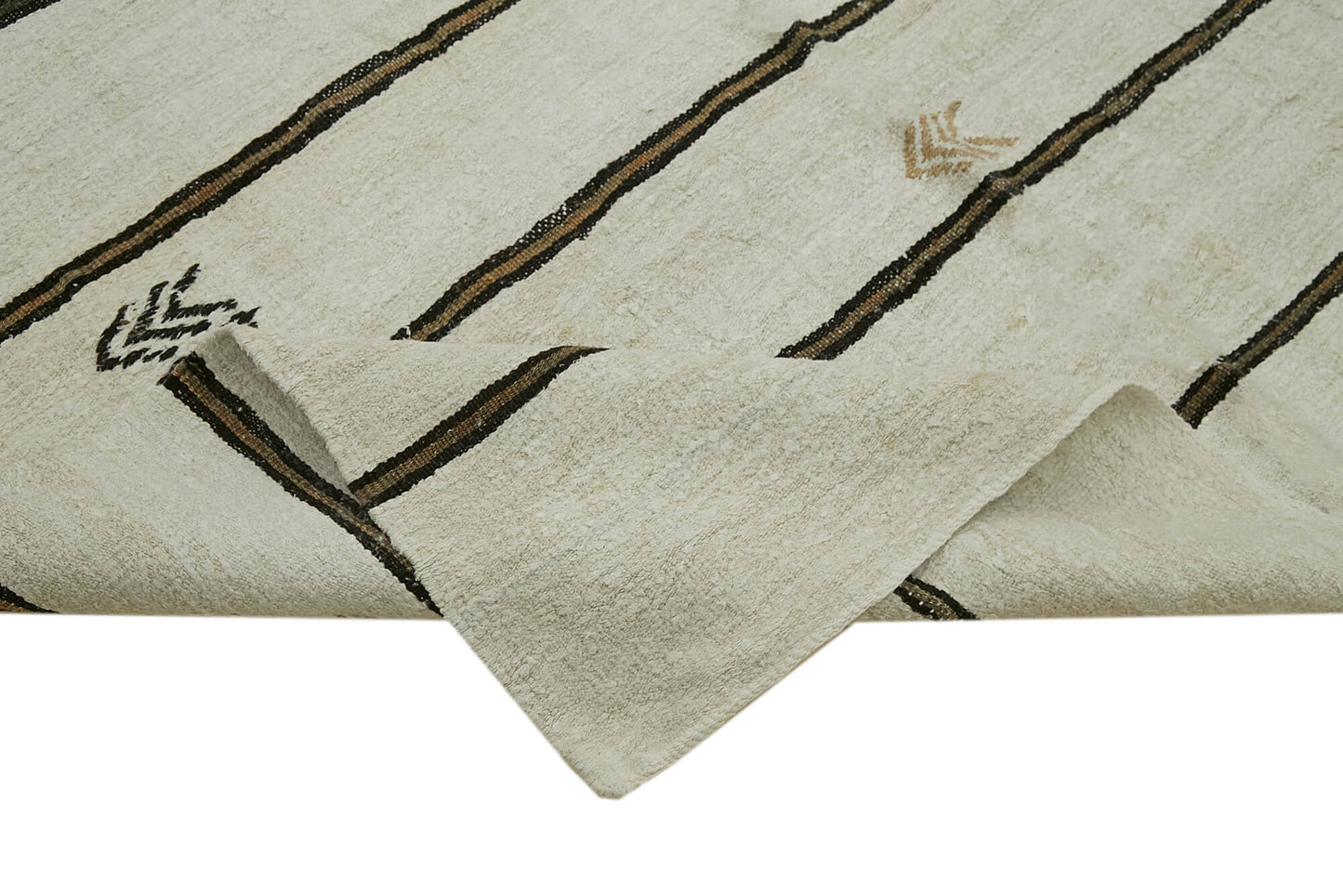 6x12 Beige Hemp Kilim Rug - 42120