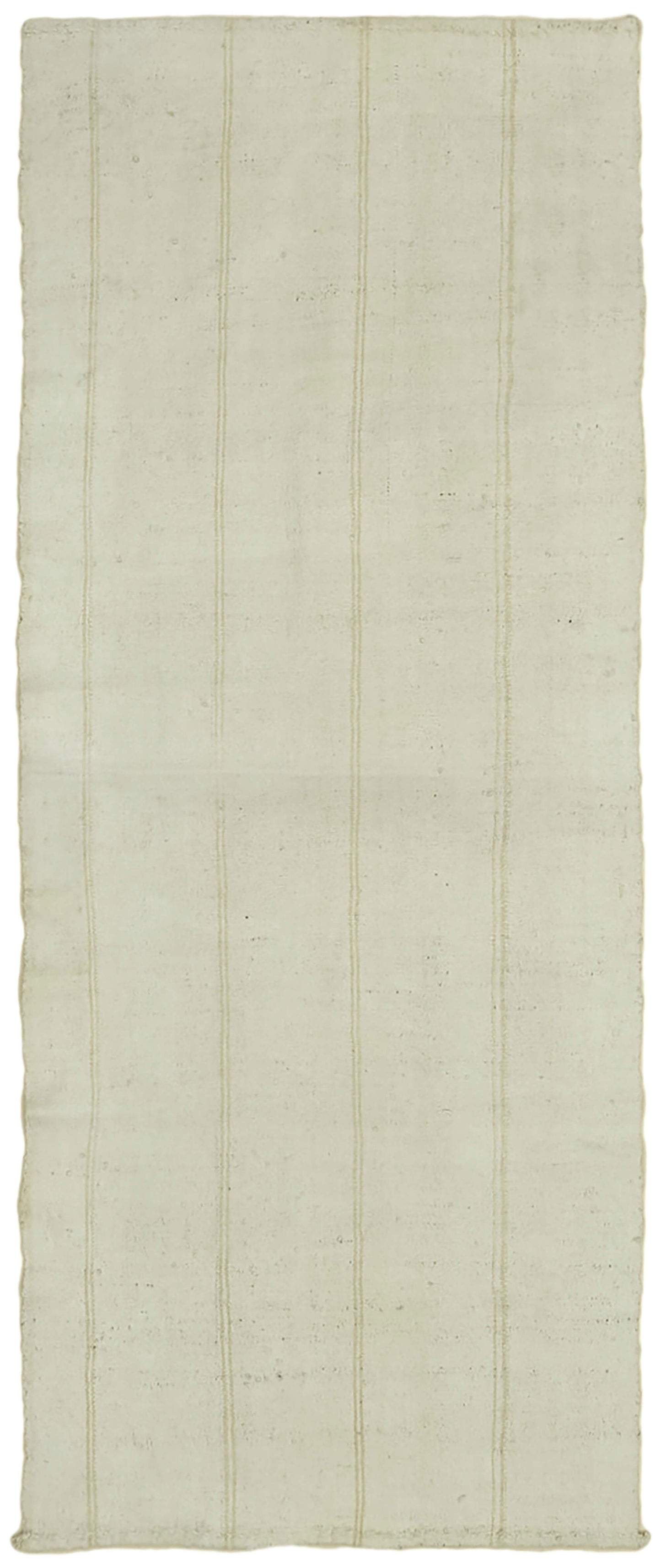 4x9 White Hemp Kilim Rug - 42132