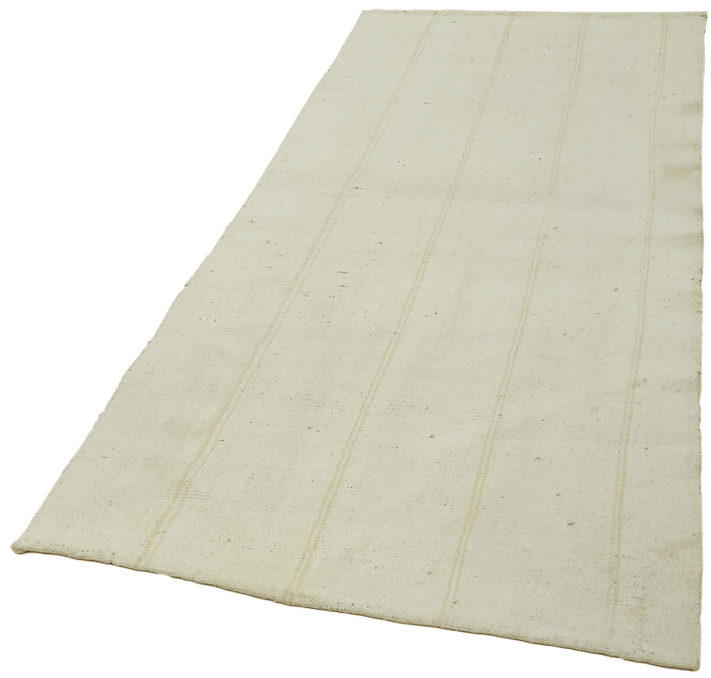 4x9 White Hemp Kilim Rug - 42132