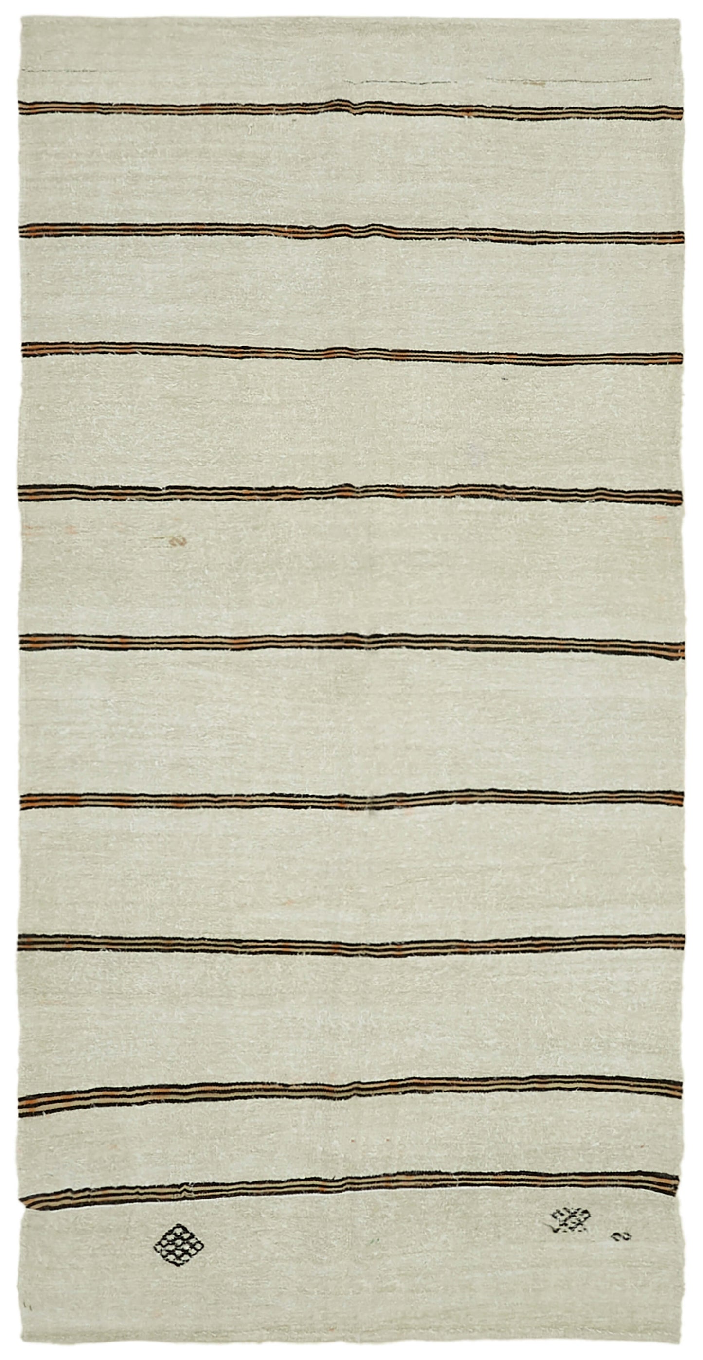 6x12 Beige Hemp Kilim Rug - 42136