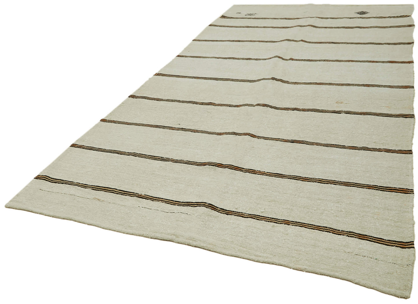6x12 Beige Hemp Kilim Rug - 42136