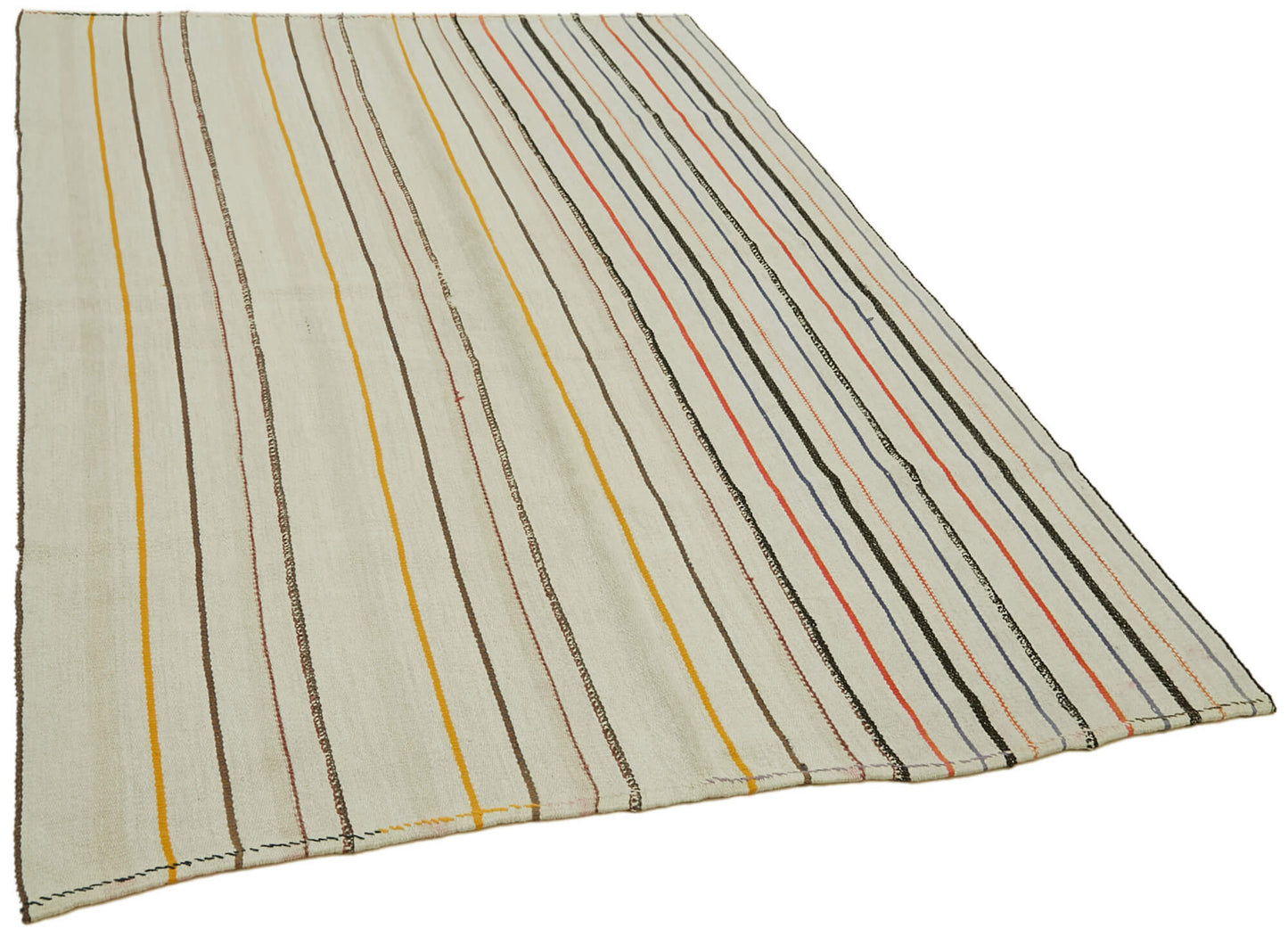 5x7 Multicolor Hemp Kilim Rug - 42141