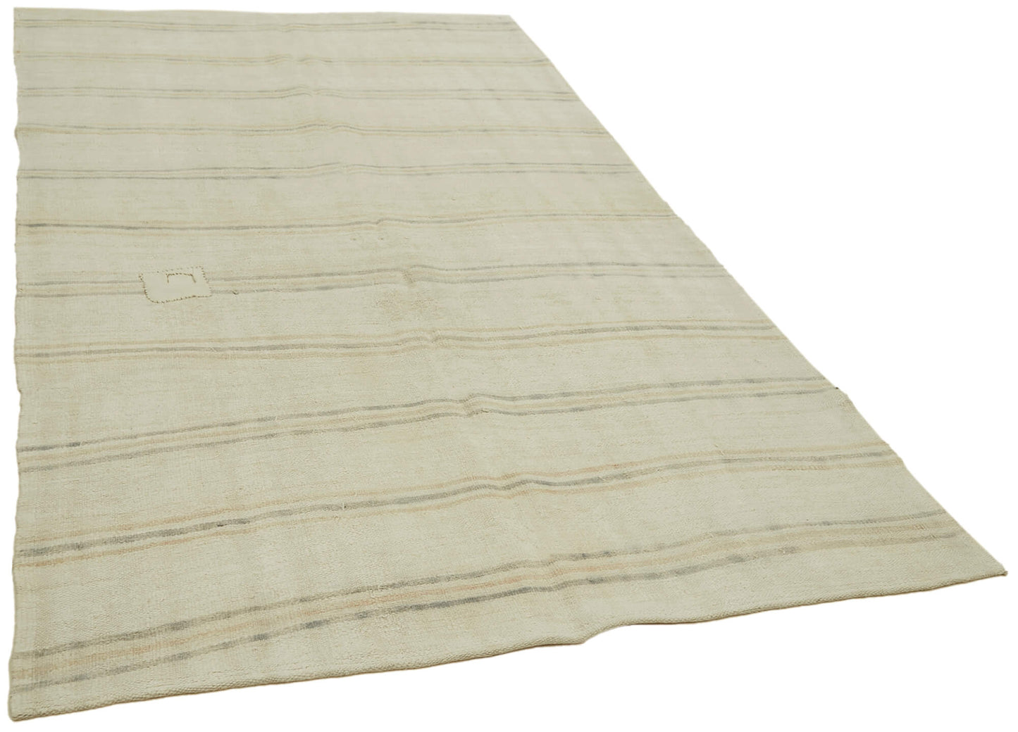 6x9 Beige Hemp Kilim Rug - 42176
