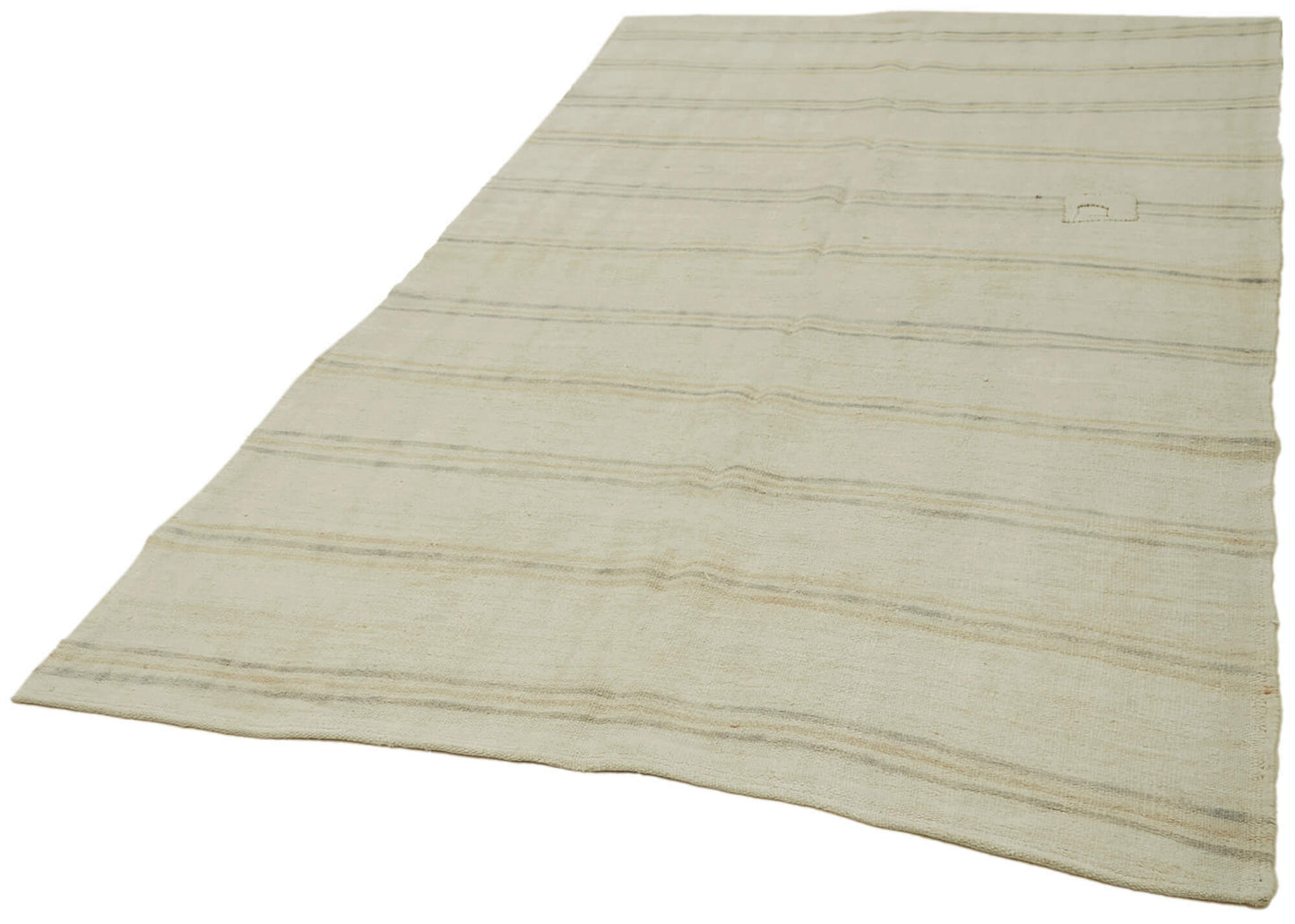 6x9 Beige Hemp Kilim Rug - 42176