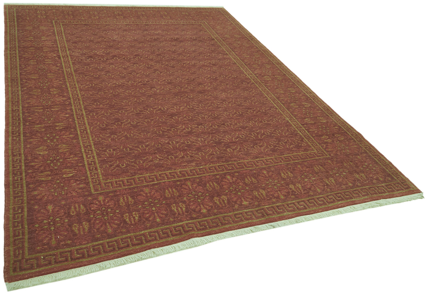 7x9 Red Oushak Rug - 42189