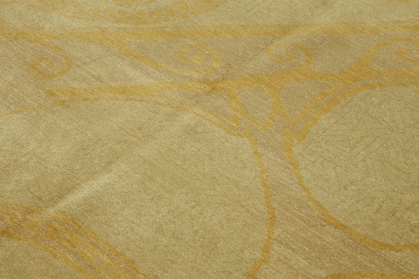 7x9 Beige Oushak Rug - 42205