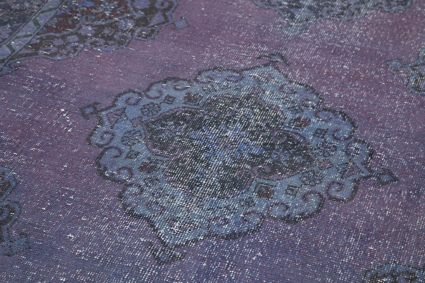5x14 Purple Turkish Over Dyed Runner Rug - 4220