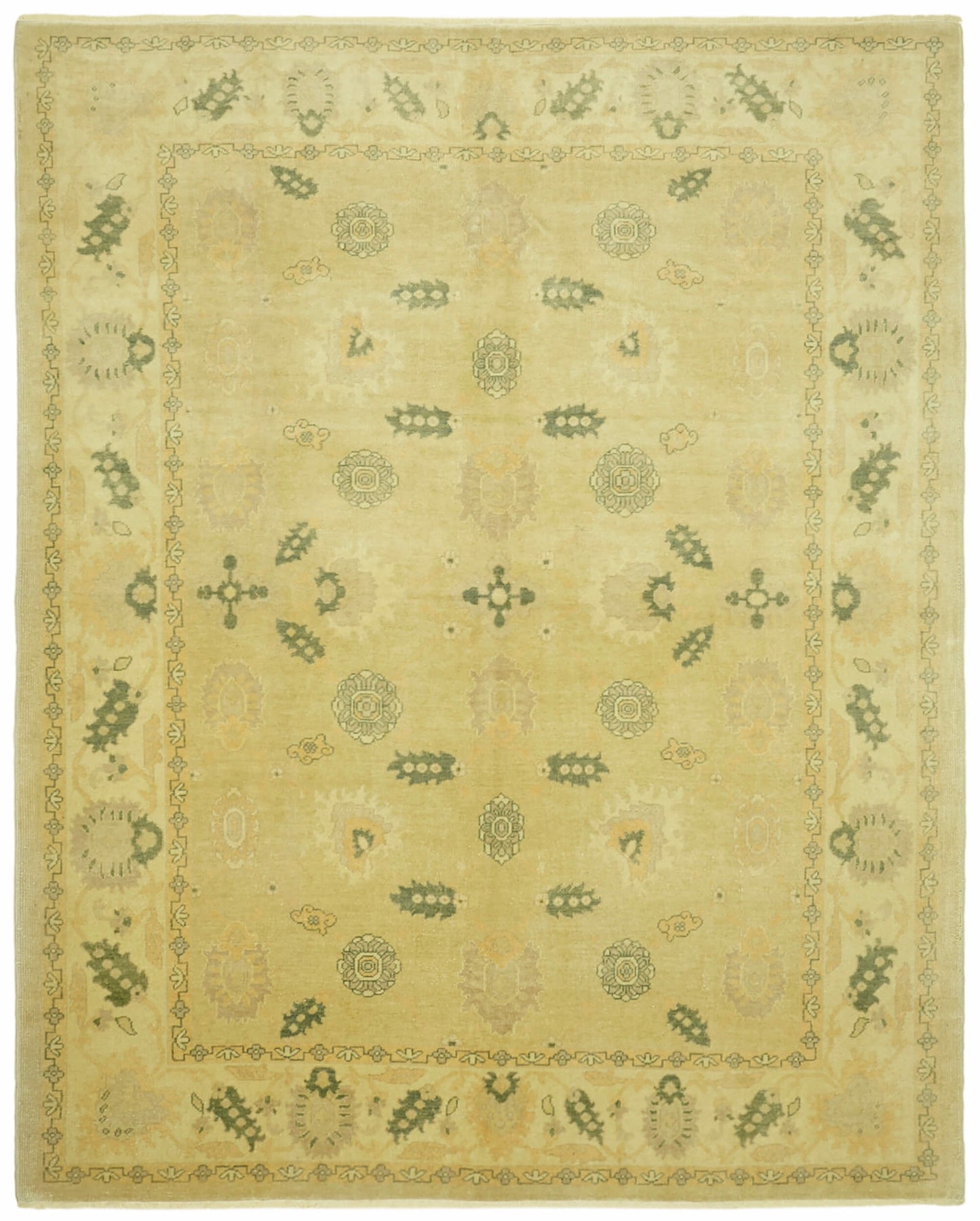 8x10 Beige Oushak Rug - 42259
