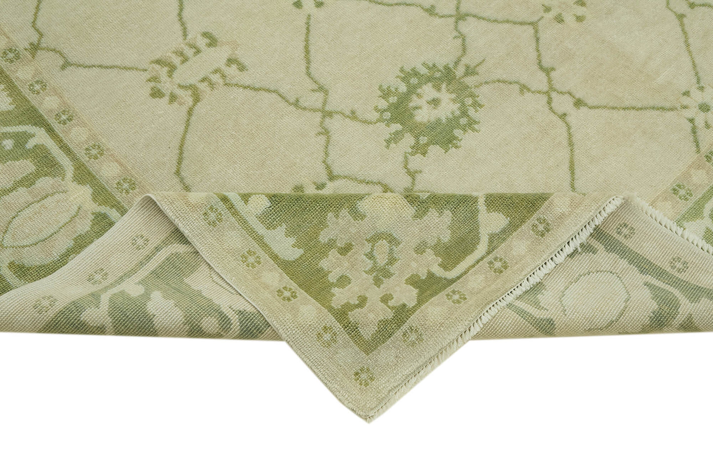 8x10 Beige Oushak Rug - 42262