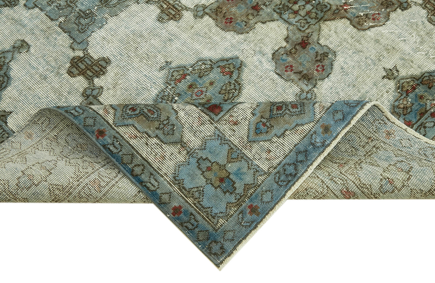 7x10 Blue Over Dyed Rug - 42412