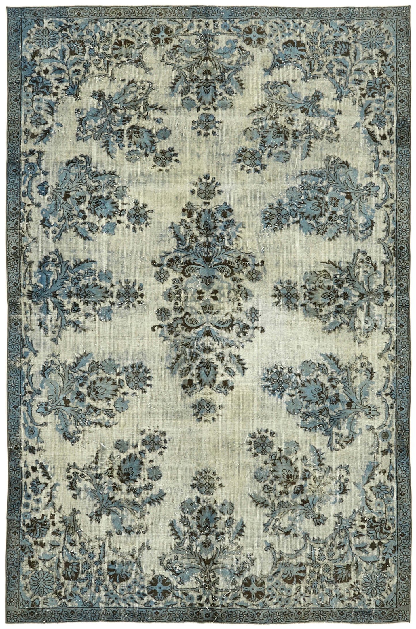 7x10 Blue Over Dyed Rug - 42413