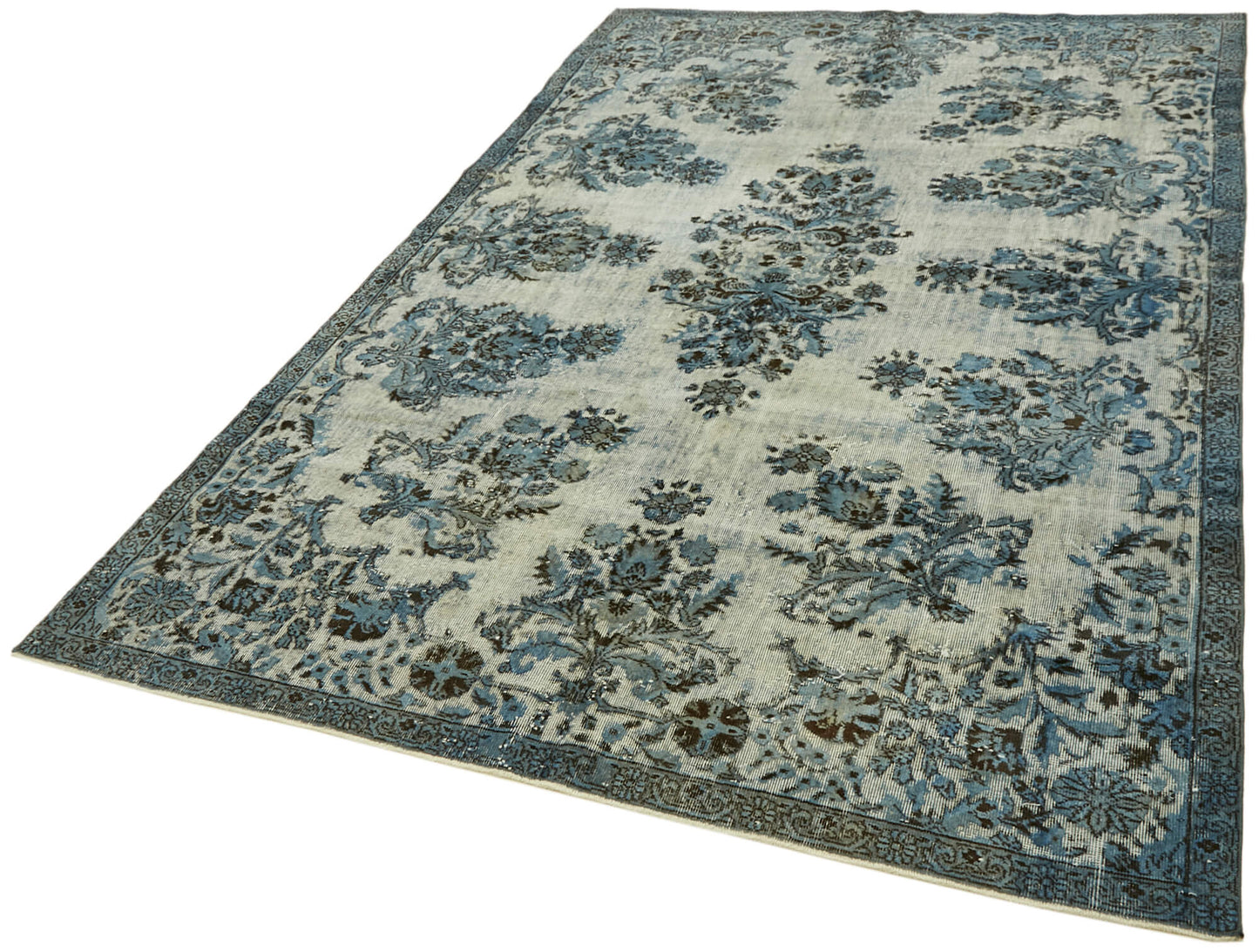 7x10 Blue Over Dyed Rug - 42413