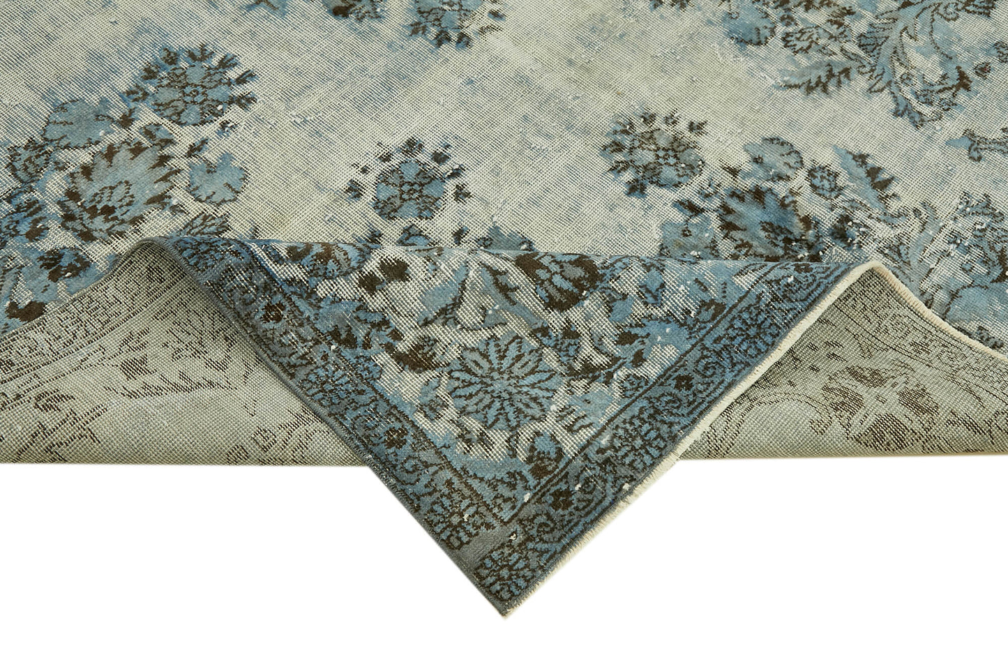 7x10 Blue Over Dyed Rug - 42413