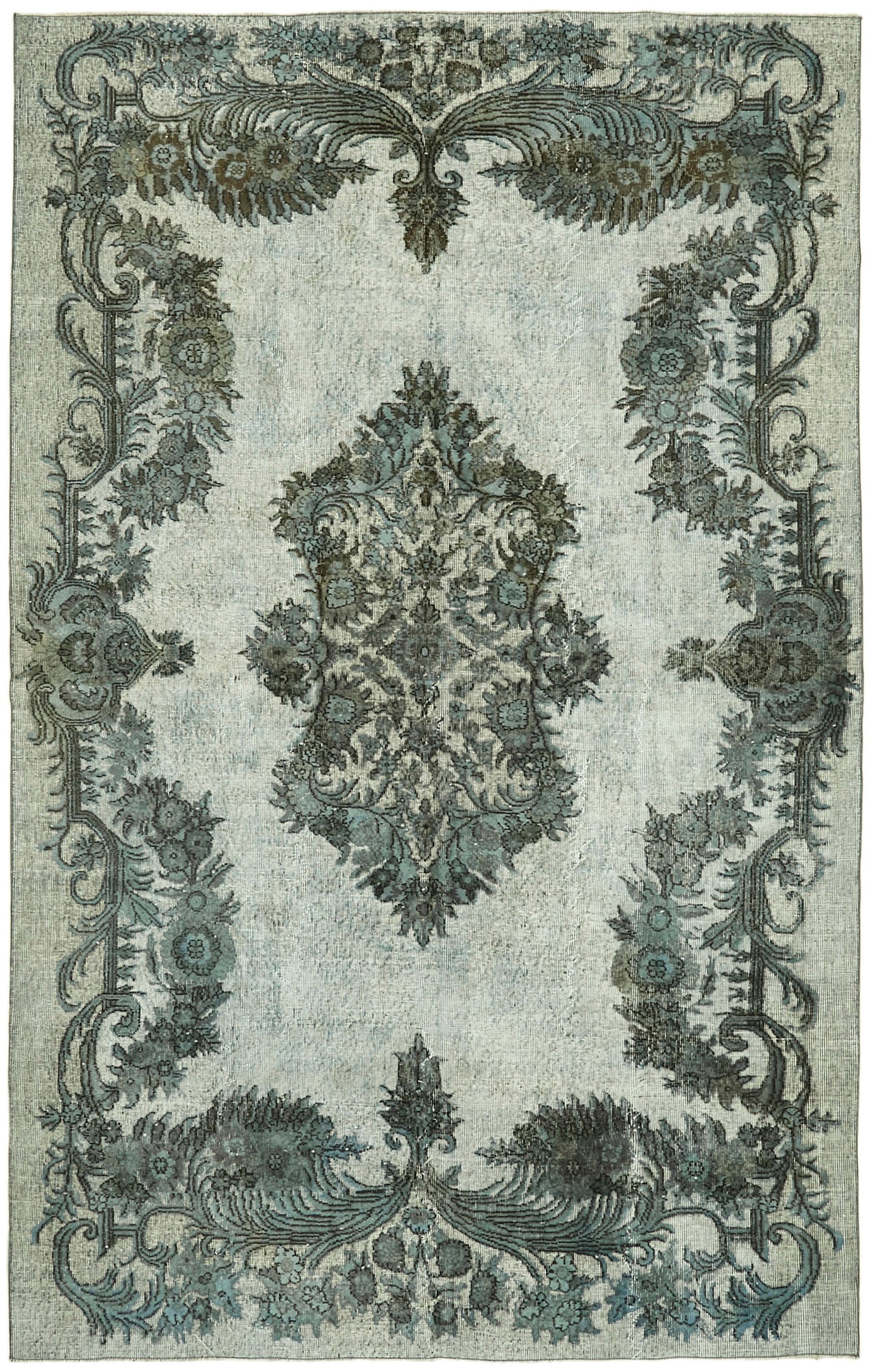 7x10 Blue Over Dyed Rug - 42416