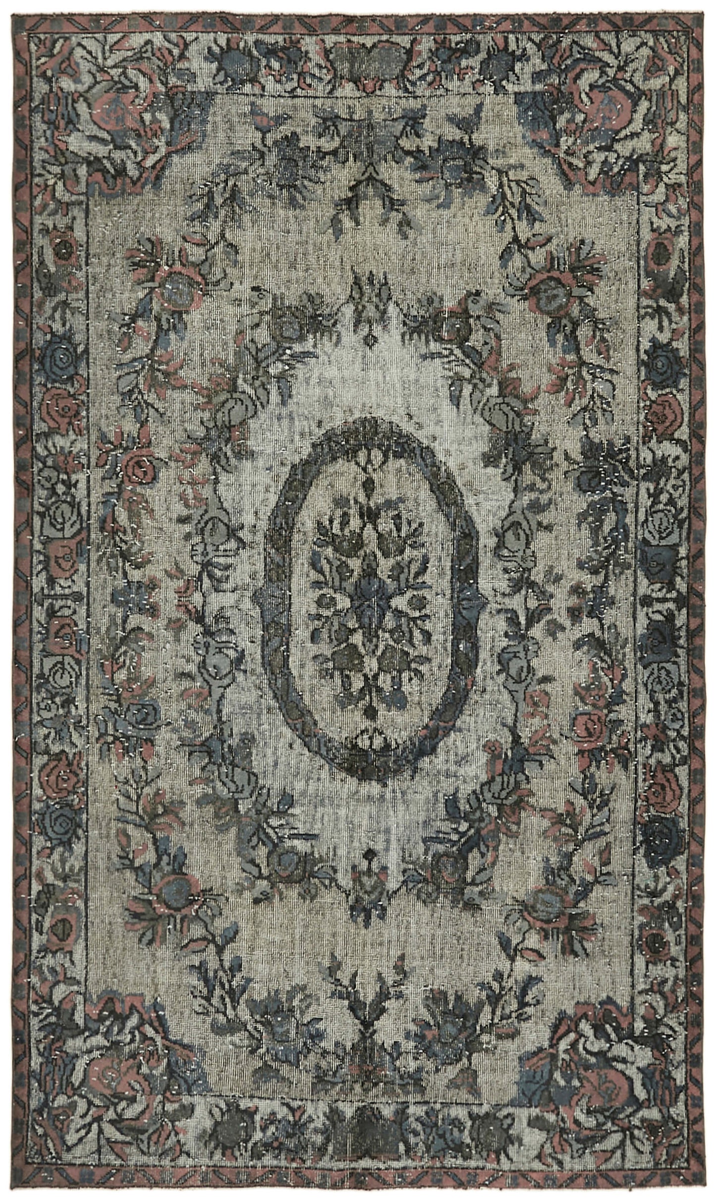 6x9 Grey Over Dyed Rug - 42424