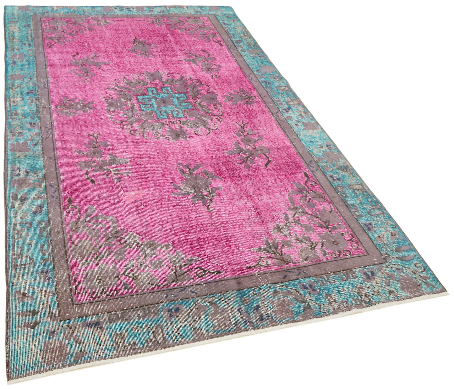 5x9 Multicolor Over Dyed Rug - 42456
