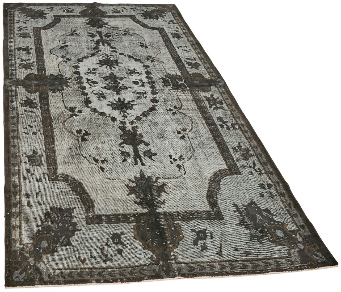 5x10 Black Over Dyed Rug - 42475