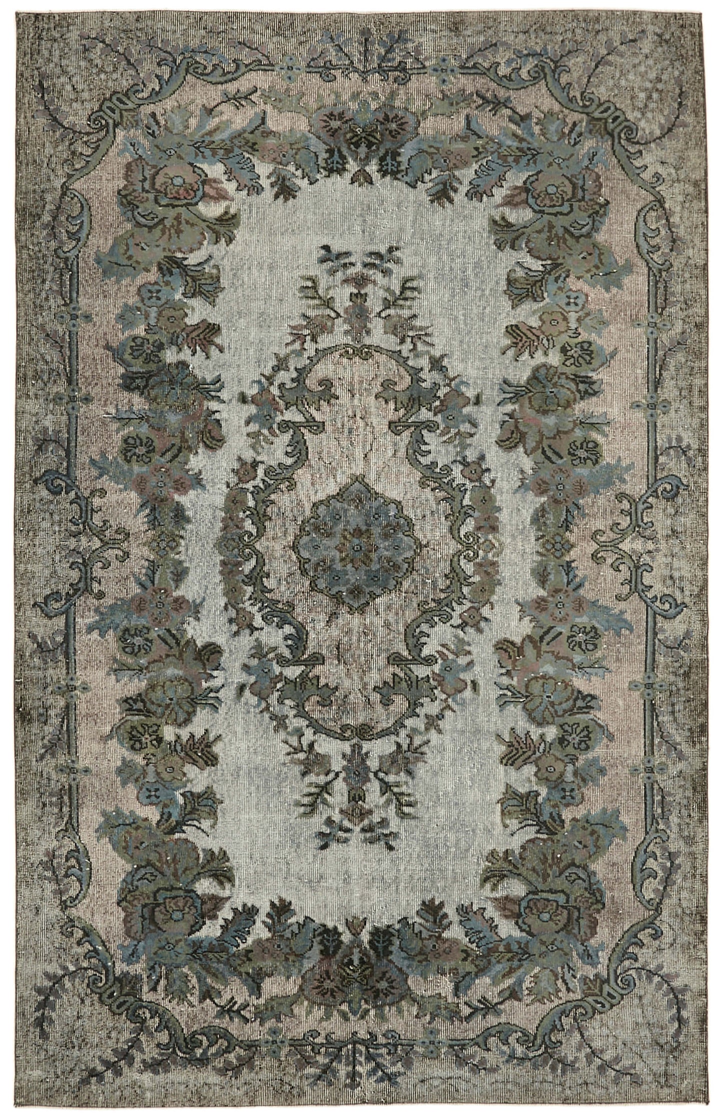 6x10 Grey Over Dyed Rug - 42599