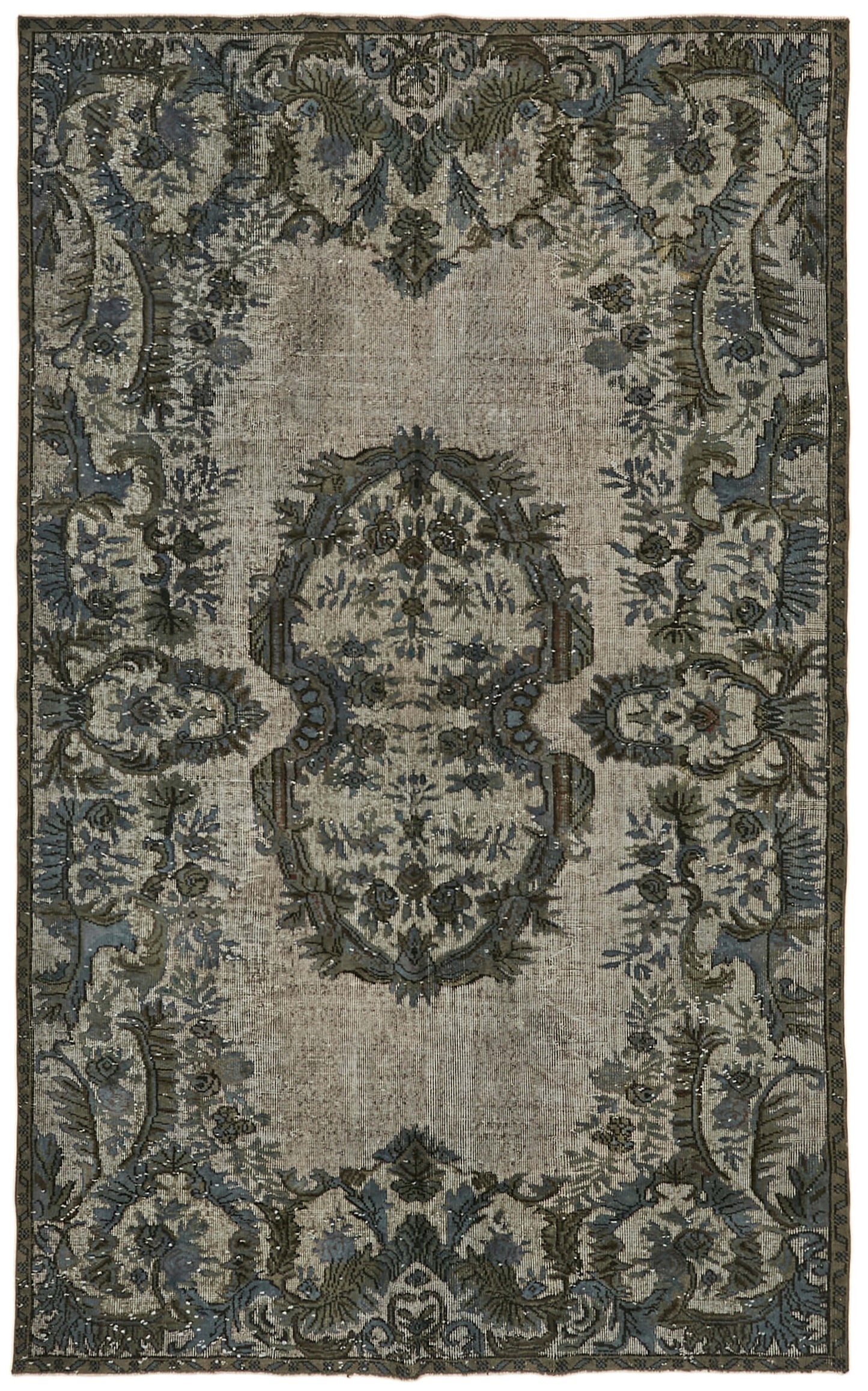 6x10 Grey Over Dyed Rug - 42620