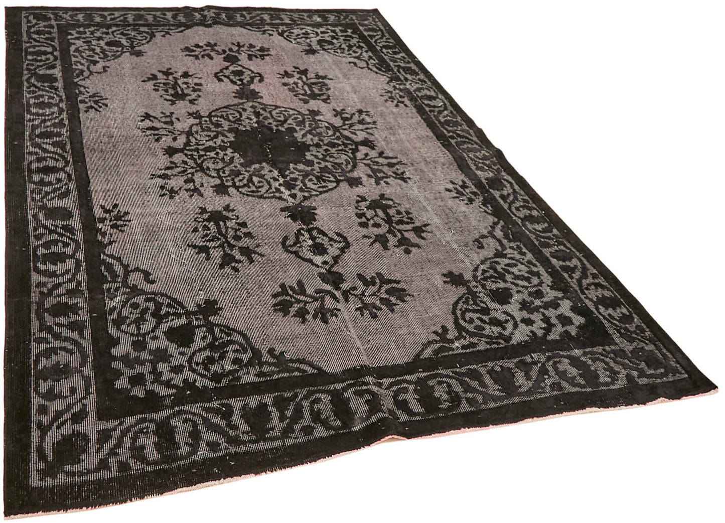 6x8 Black Over Dyed Rug - 42630