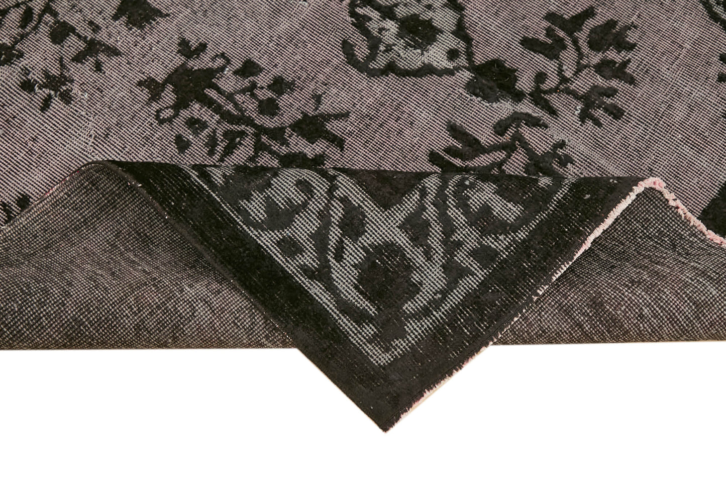 6x8 Black Over Dyed Rug - 42630