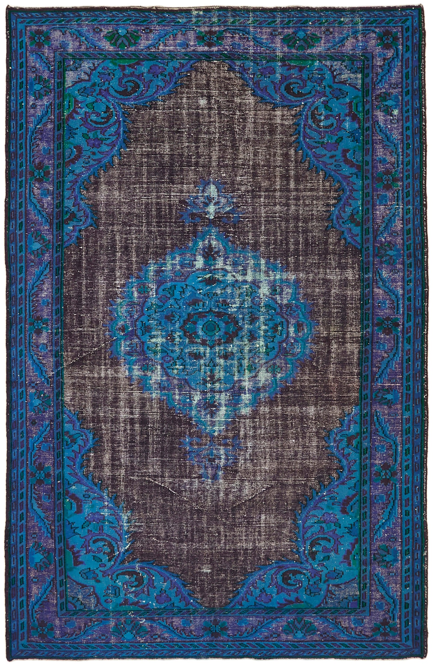 7x11 Blue Over Dyed Rug - 42666