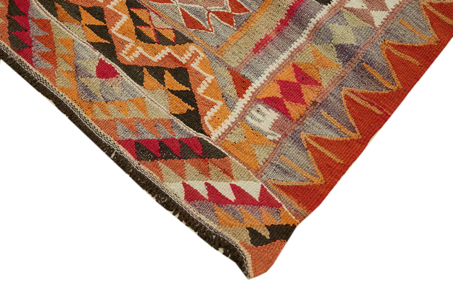 3x10 Multicolor Boho Runner Kilim Rugs - 42799