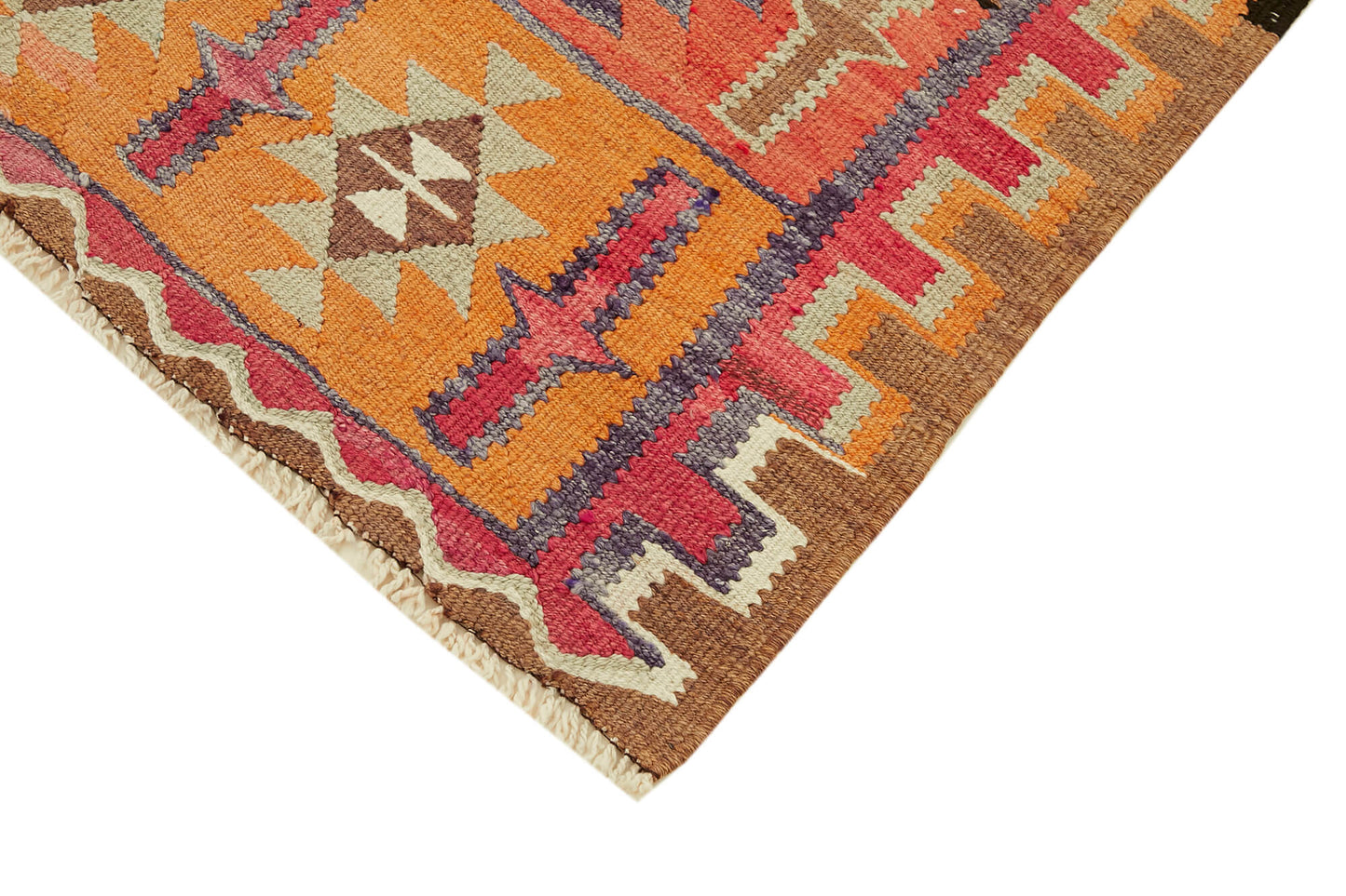 3x11 Multicolor Boho Runner Kilim Rugs - 42803
