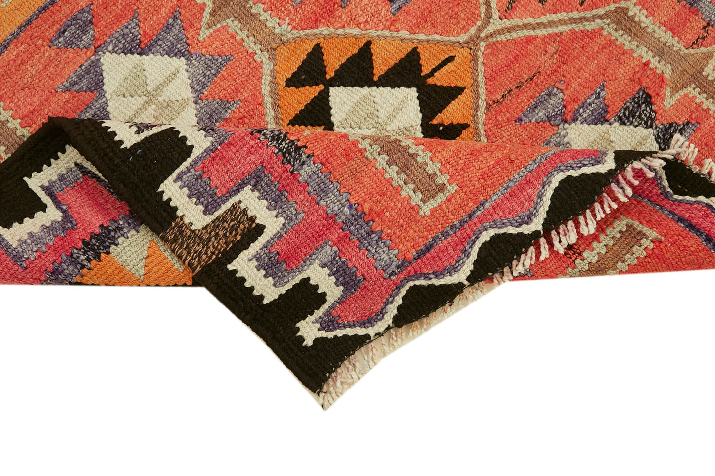 3x11 Multicolor Boho Runner Kilim Rugs - 42803