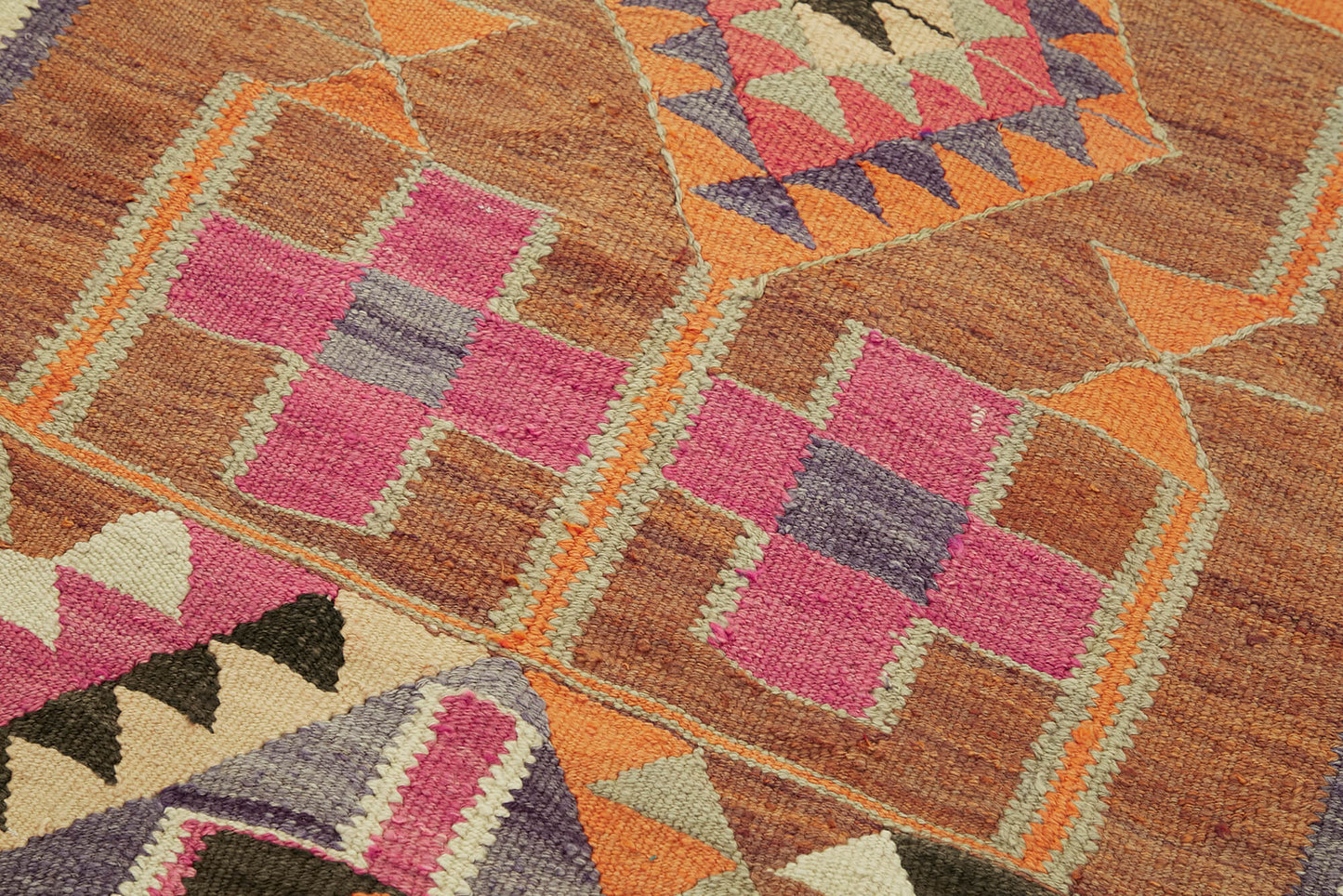 3x12 Multicolor Boho Runner Kilim Rugs - 42804