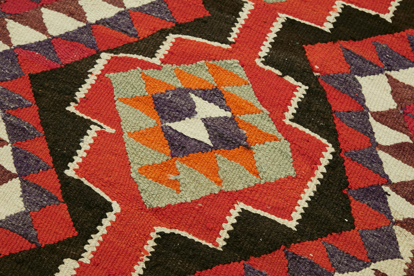 3x11 Multicolor Boho Runner Kilim Rugs - 42807