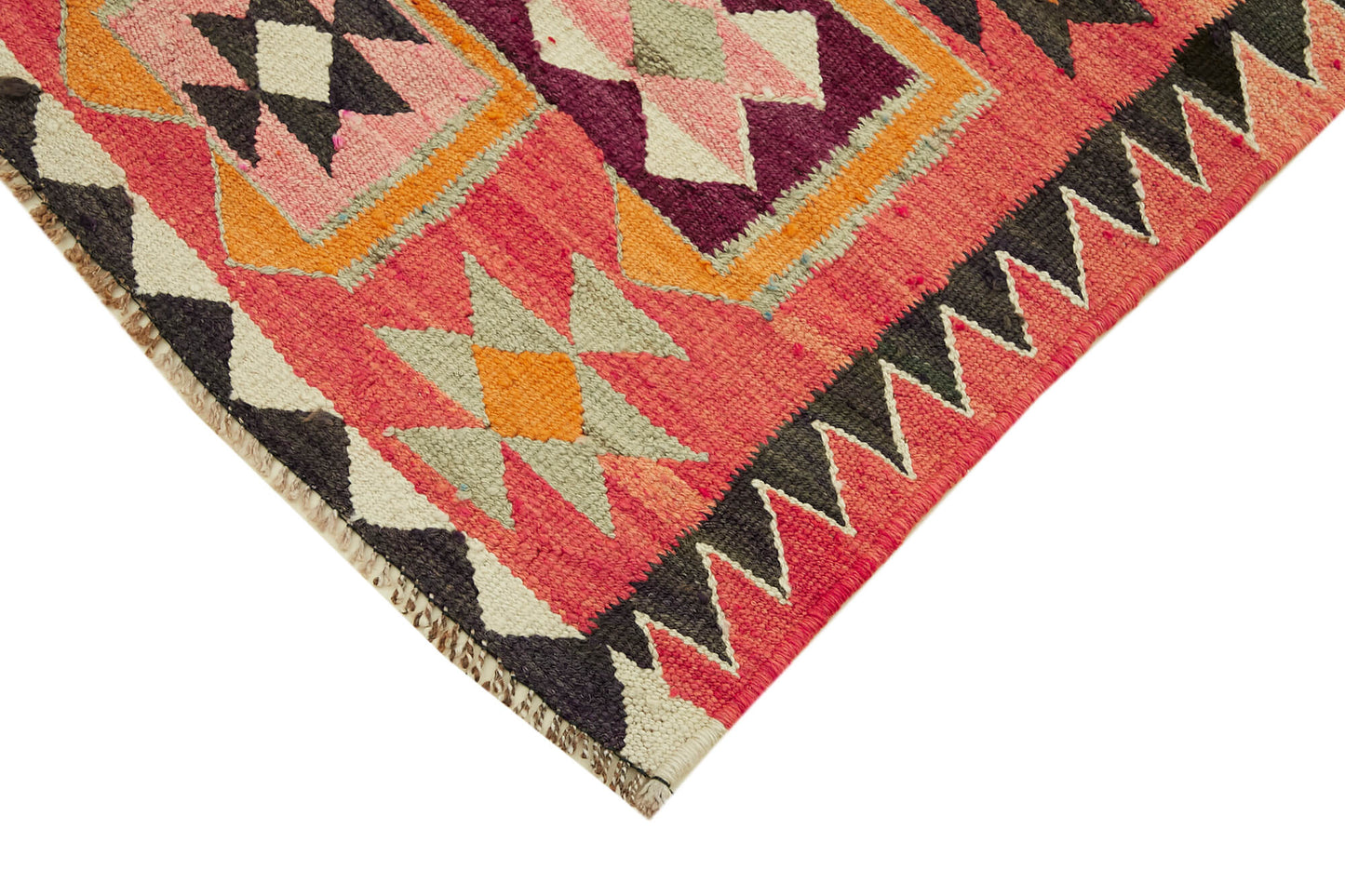 3x11 Multicolor Boho Runner Kilim Rugs - 42810