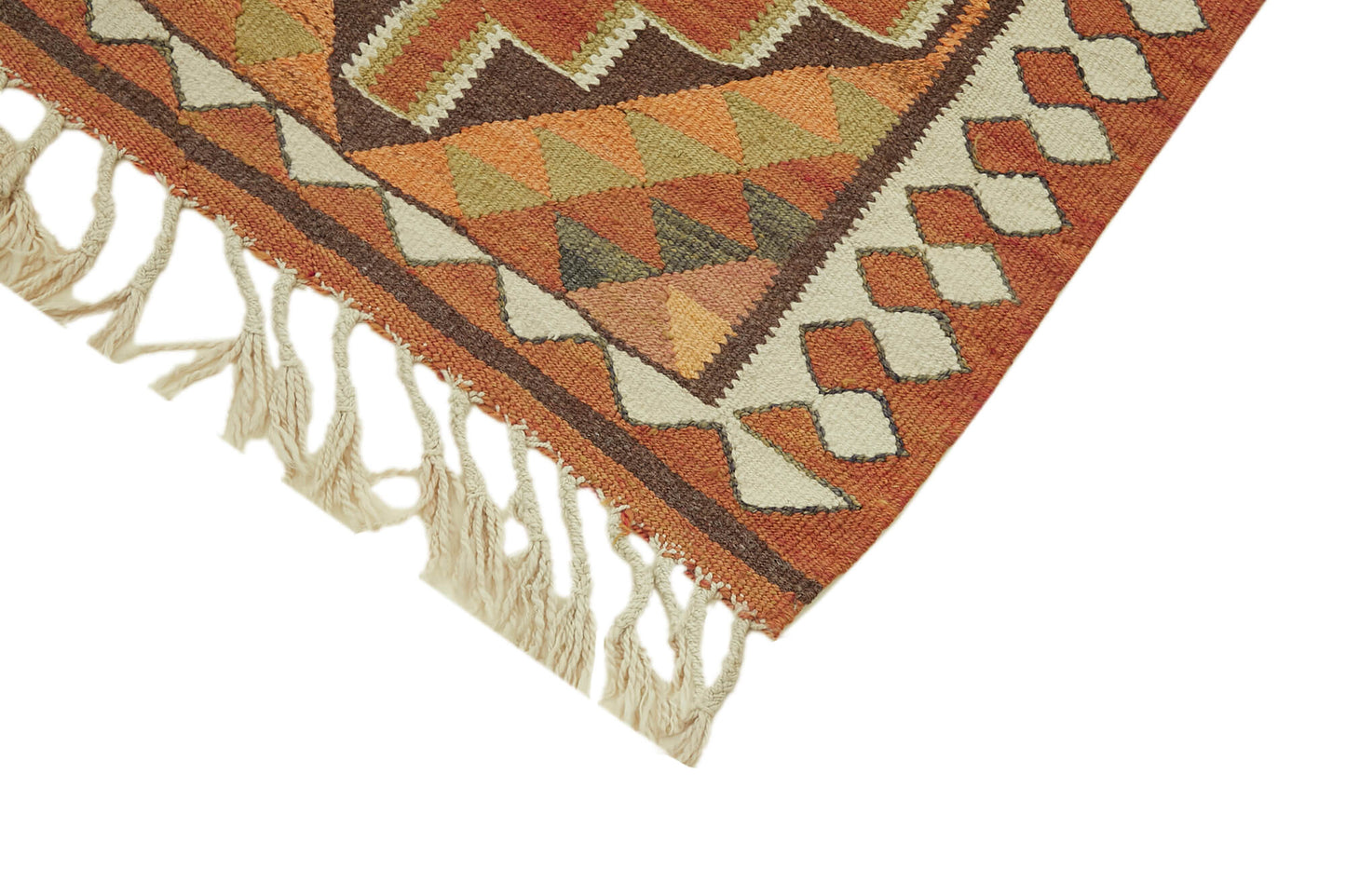 3x11 Multicolor Boho Runner Kilim Rugs - 42823